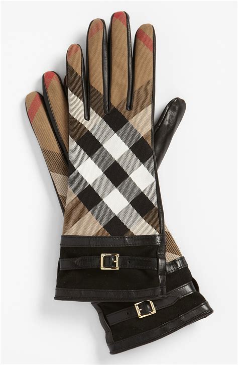 burberry house check gloves neiman|Burberry Men's Bias Check Cashmere Knit Gloves.